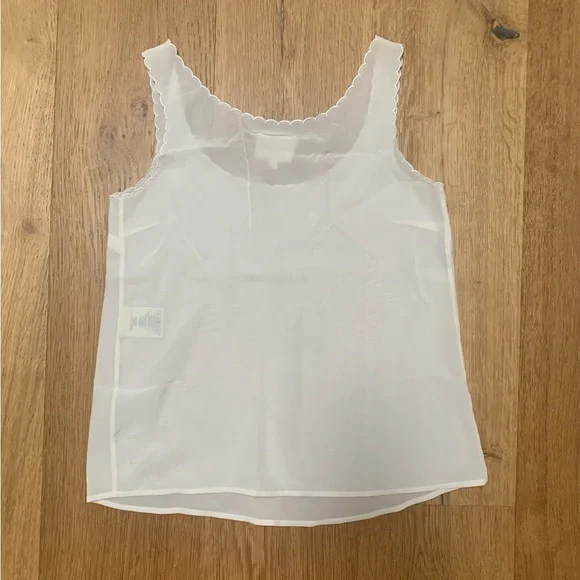 Sezane Lucie tank top blouse ecru 32 - Picture 4 of 6